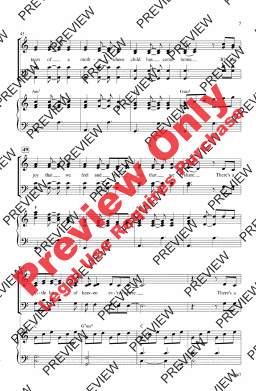 Heaven Everywhere 4-Part scores gallery preview page 6
