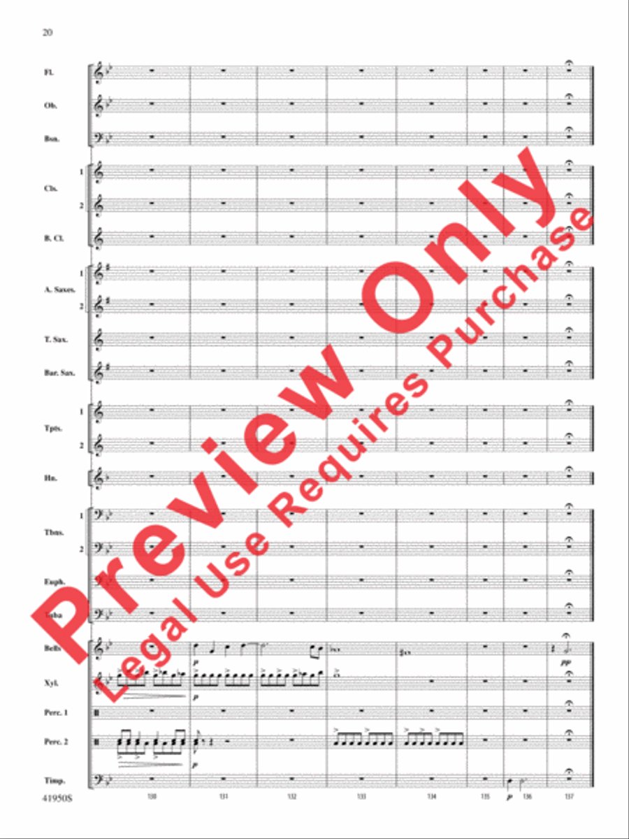 Mechanism Concert Band scores gallery preview page 21