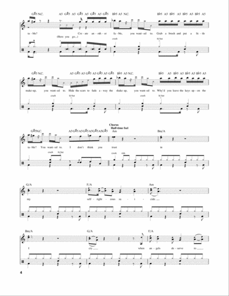 Chop Suey! Drum Set scores gallery preview page 4
