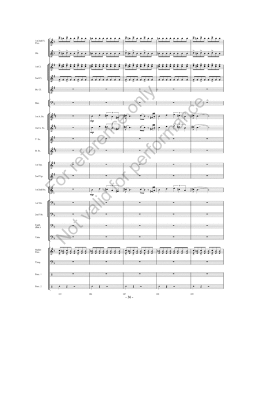 Zeus: King Of The Gods Concert Band scores gallery preview page 35