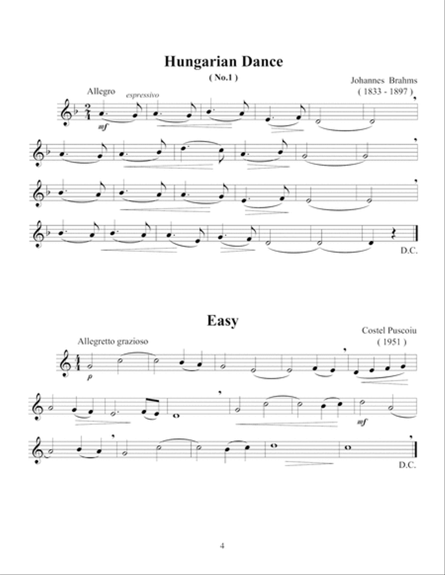 Trumpet Solo Pieces - Beginner Level Trumpet Solo scores gallery preview page 5