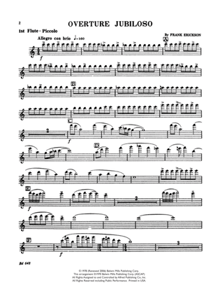 Overture Jubiloso: Flute