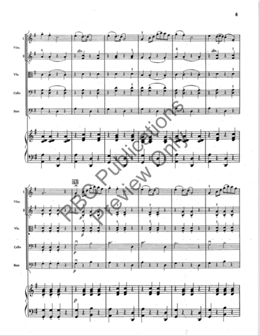 Swedish Rhapsody (Score) String Orchestra scores gallery preview page 6