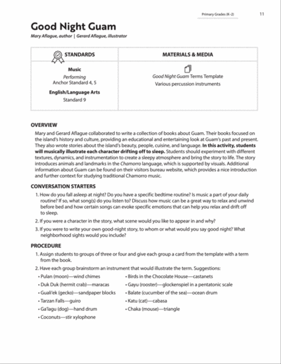 The Musical Bookshelf Classroom Materials scores gallery preview page 4