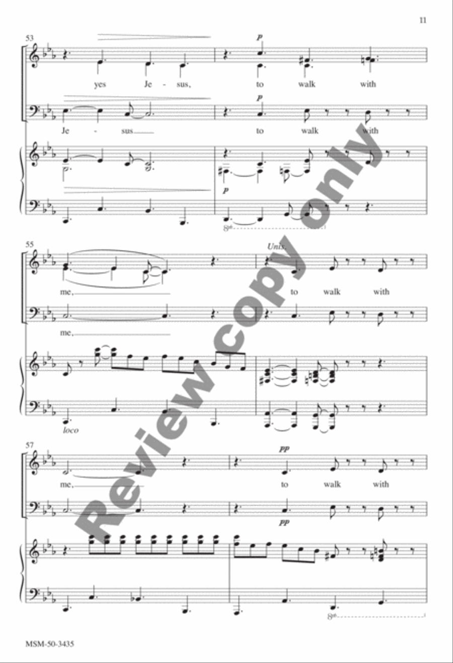 I Want Jesus to Walk with Me 3-Part scores gallery preview page 22