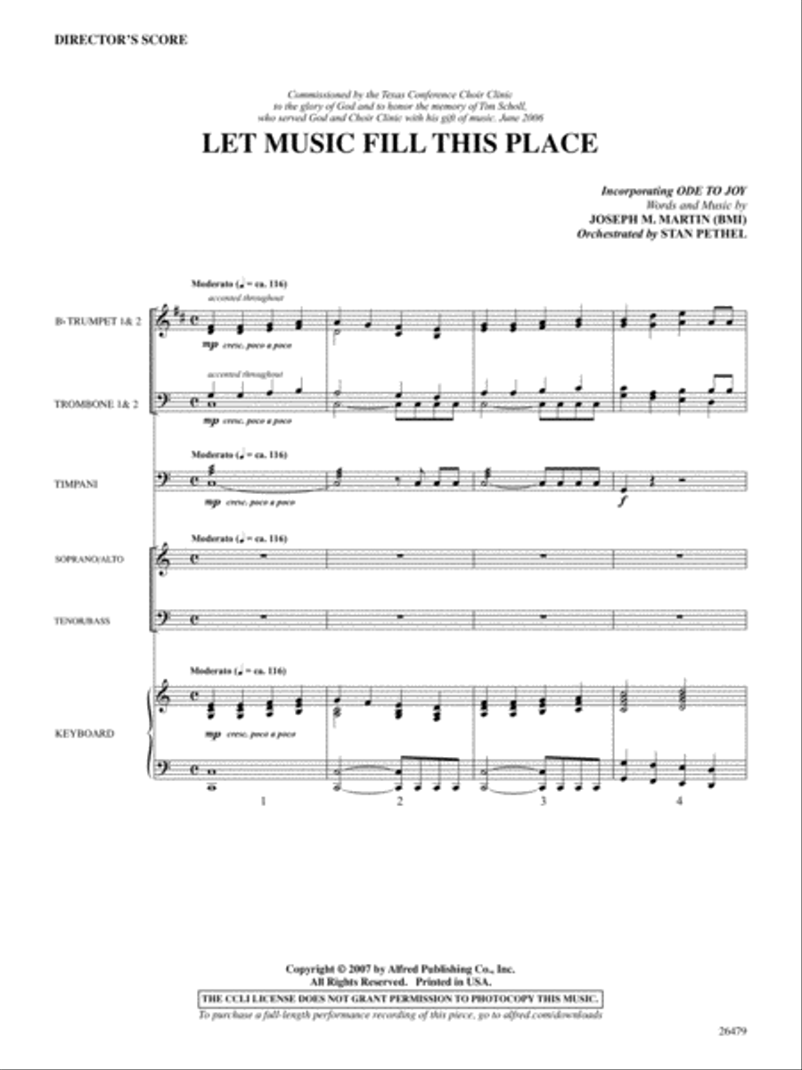 Let Music Fill This Place Choir scores gallery preview page 2