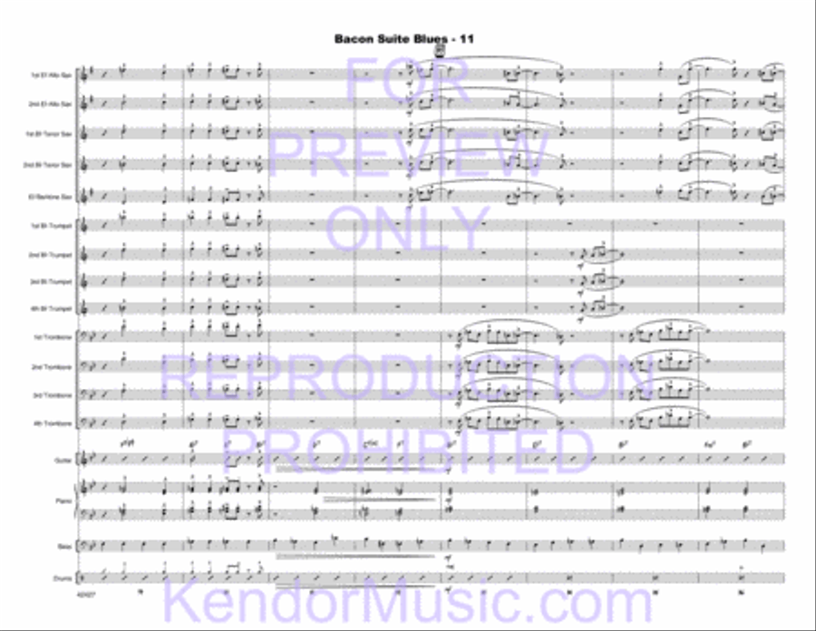 Bacon Suite Blues Jazz Ensemble scores gallery preview page 13