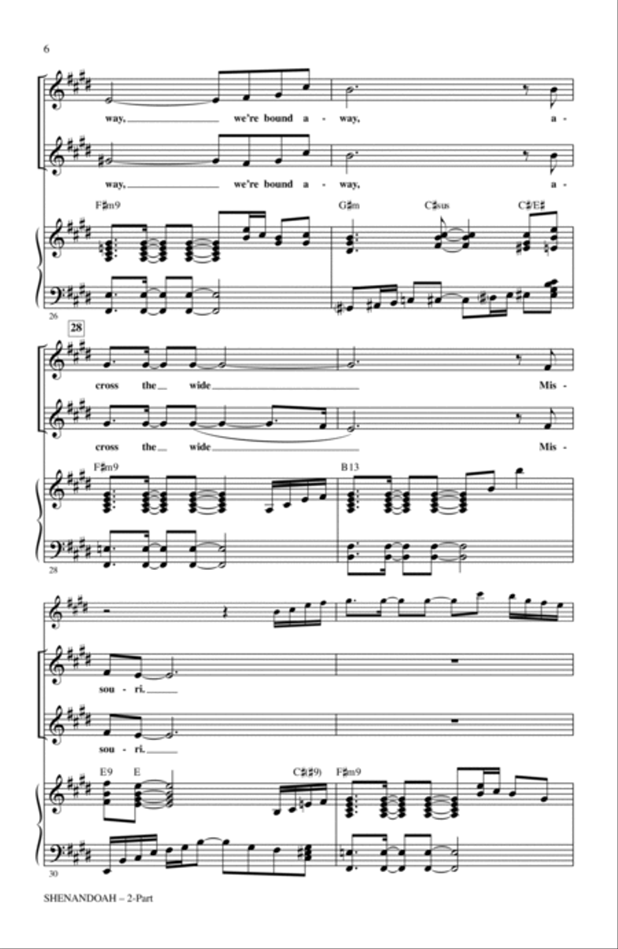 Shenandoah Shenandoah 2-Part scores gallery preview page 5