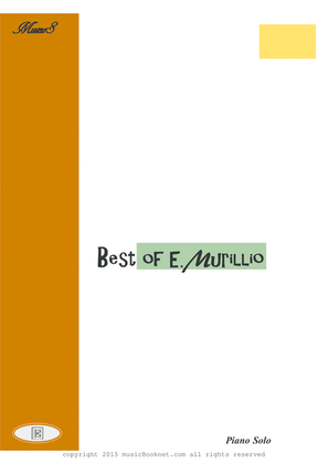 Book cover for Masterpieces for solo piano Best of E.Murillo