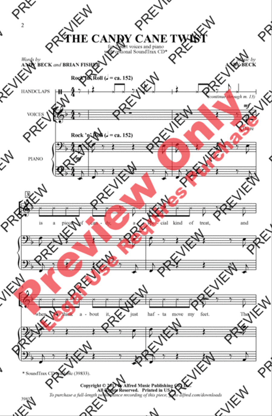 The Candy Cane Twist 2-Part scores gallery preview page 2