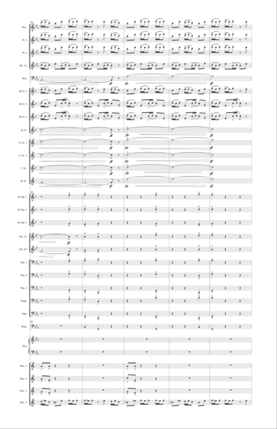 With Voice of Triumph Raised Concert Band scores gallery preview page 5