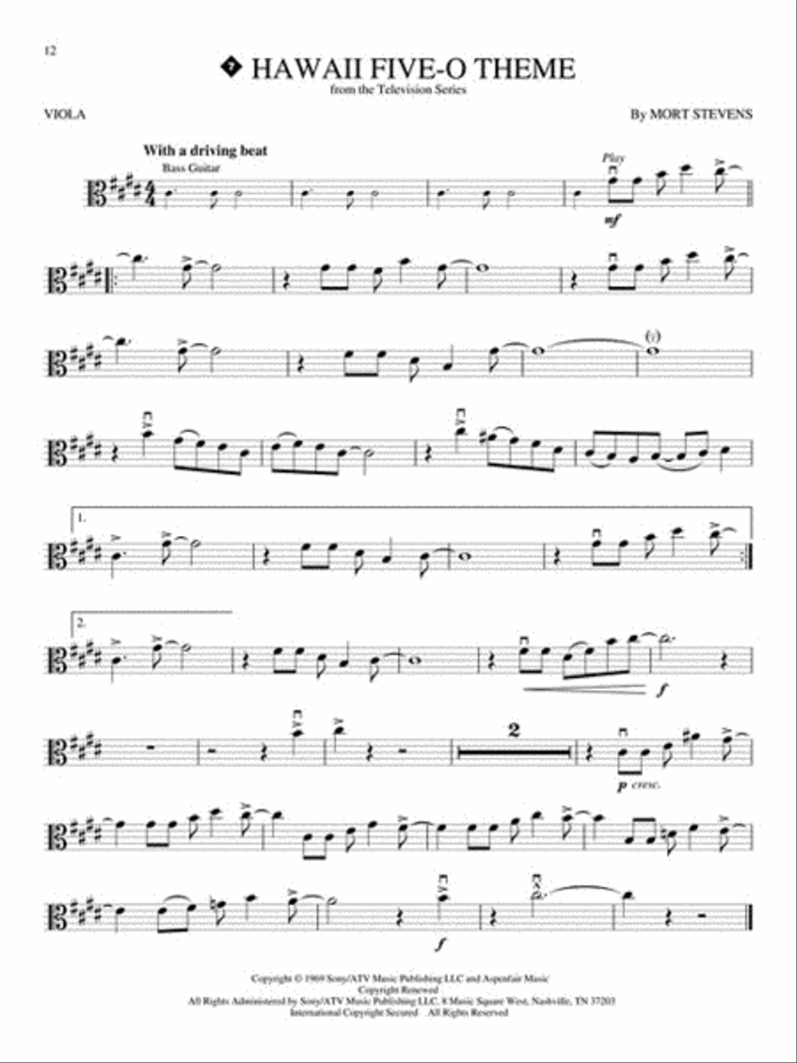Great Themes Viola scores gallery preview page 3
