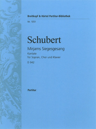 Book cover for Mirjams Siegesgesang D 942 [Op. post. 136]