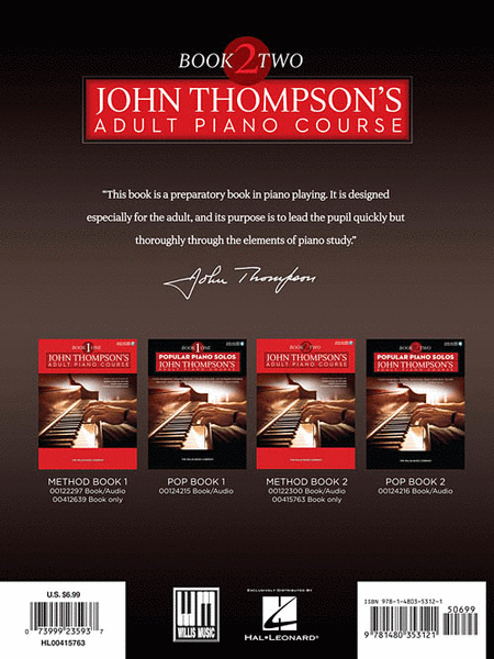 John Thompson's Adult Piano Course – Book 2