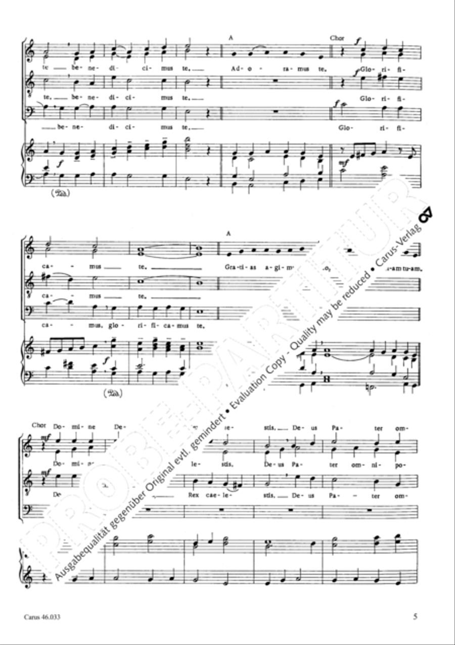 Missa Choralis zu GL 401-404 4-Part scores gallery preview page 6