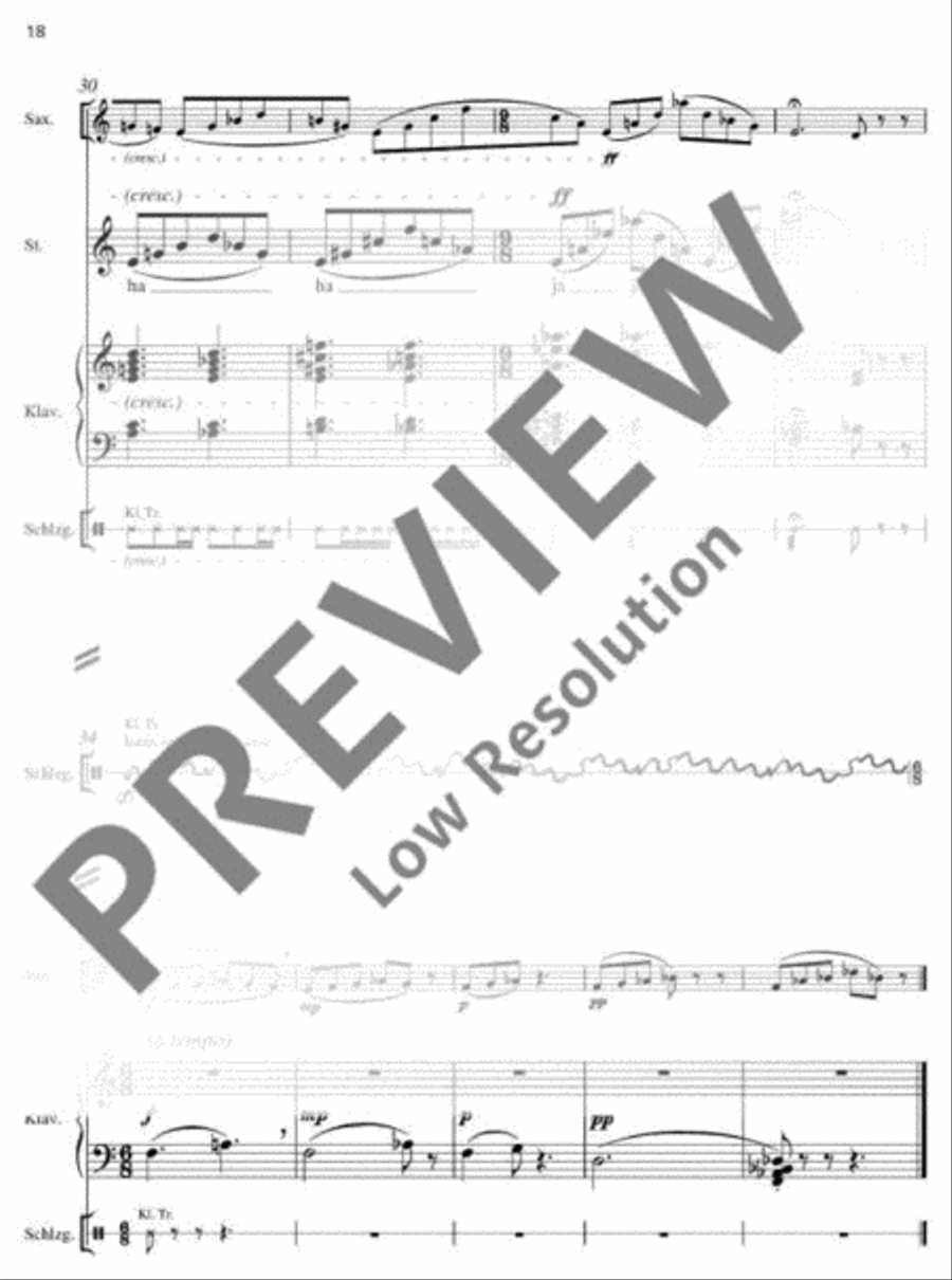 Ultima speranza Alto Saxophone scores gallery preview page 19