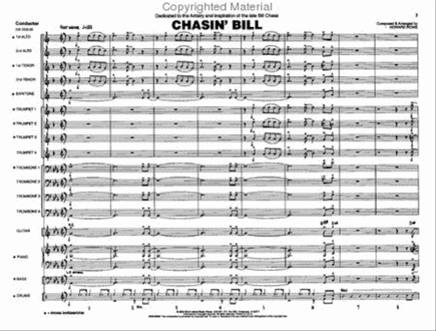 Chasin' Bill Jazz Ensemble scores gallery preview page 2