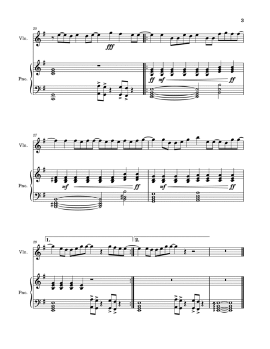 Take Me To Church Take Me To Church Violin Solo scores gallery preview page 3