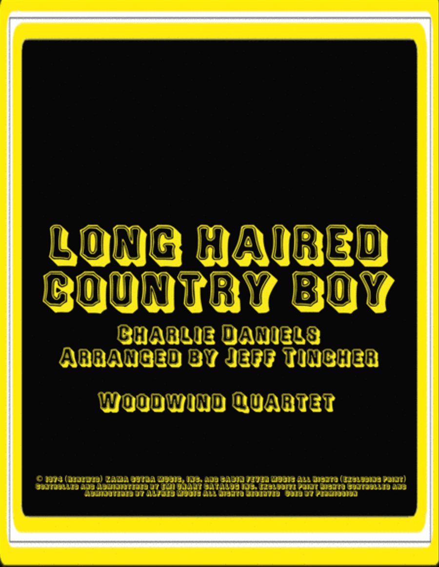 Long Haired Country Boy Woodwind Quartet scores gallery preview page 1