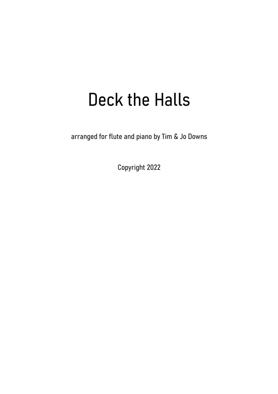 Deck The Hall (swing & Latin) Flute Solo scores gallery preview page 1