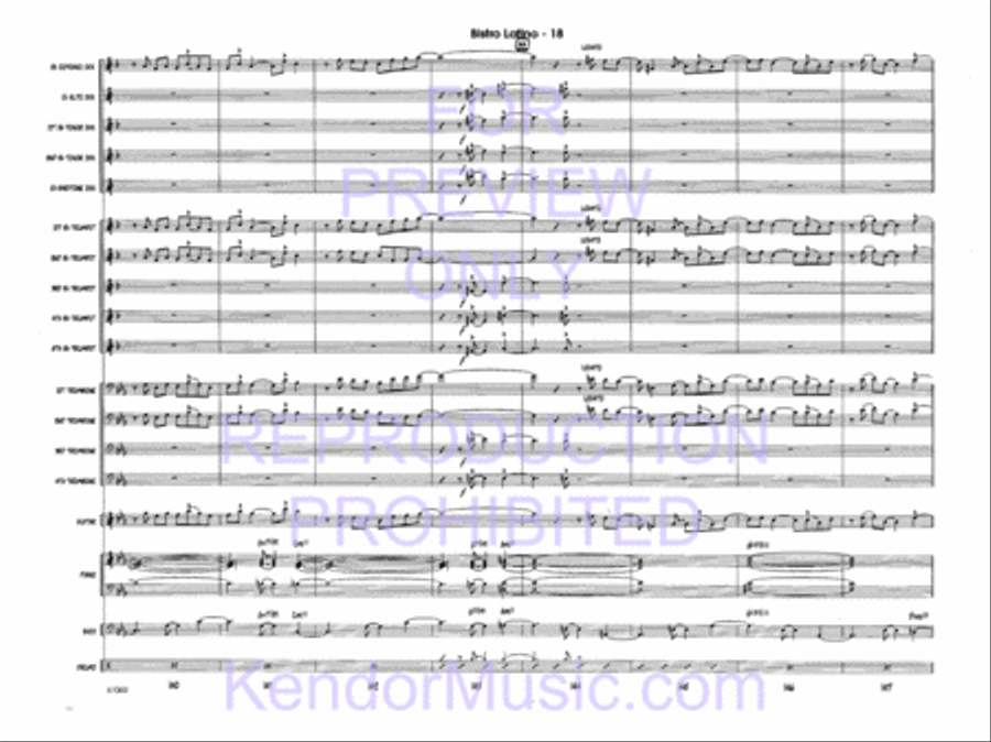 Bistro Latino Jazz Ensemble scores gallery preview page 20