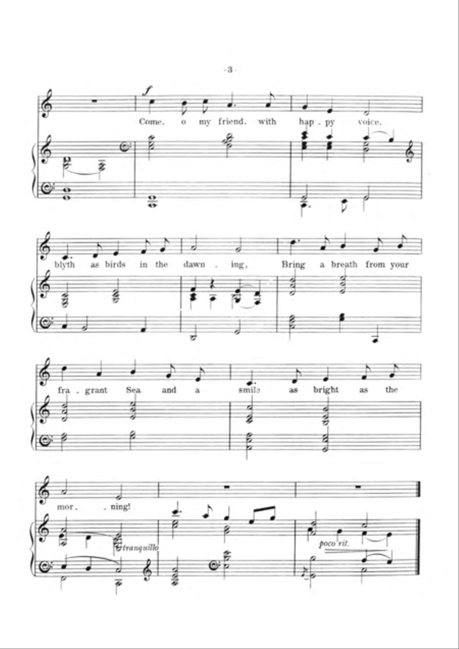 Four Songs of the Sea for Low Voice Chamber Music scores gallery preview page 5