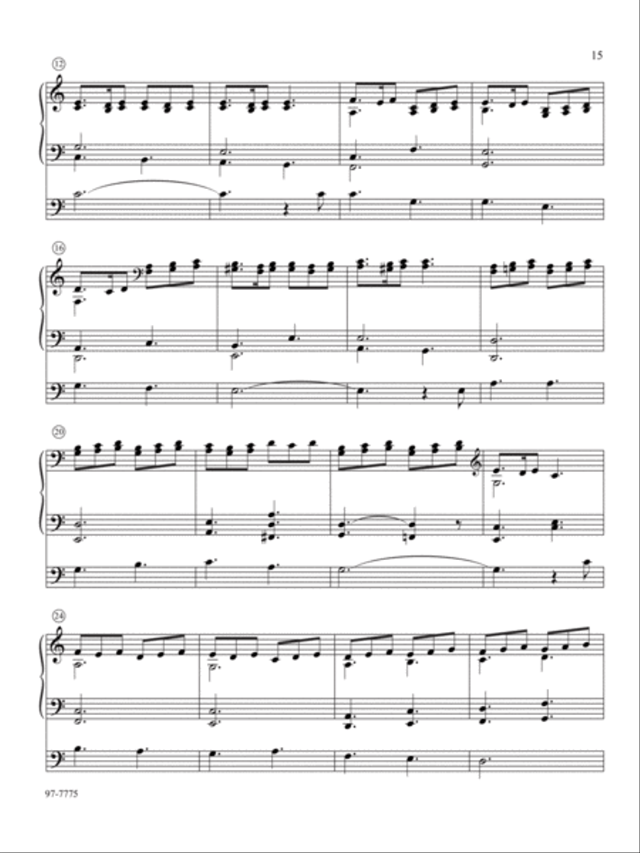 Five Preludes of Praise, Set 10 Organ scores gallery preview page 7