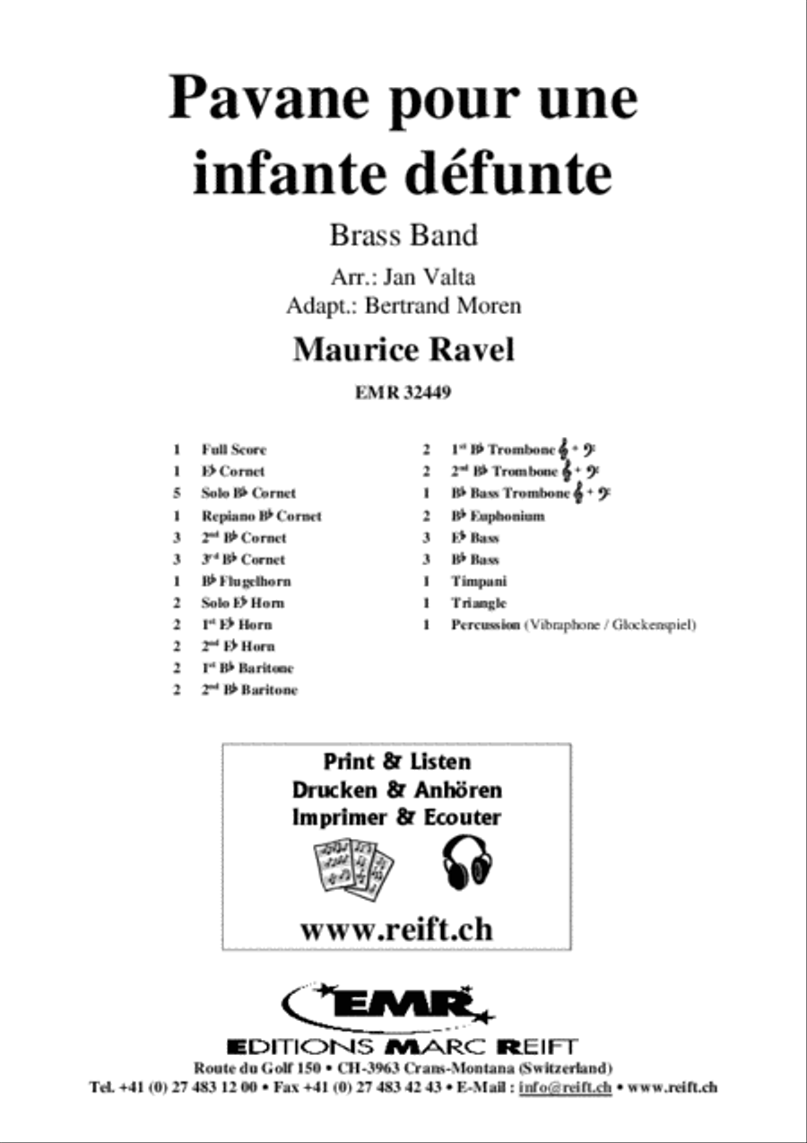 Pavane pour une infante defunte Brass Band scores gallery preview page 2
