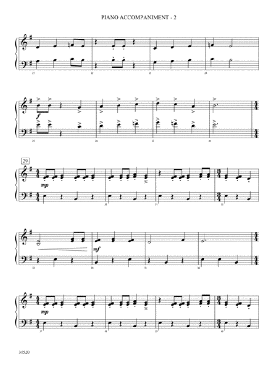 Warriors of Beijing: Piano Accompaniment Orchestra scores gallery preview page 2
