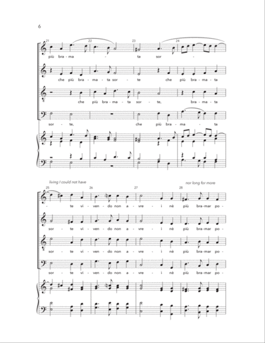 Baciai Per Aver Vita 4-Part scores gallery preview page 4
