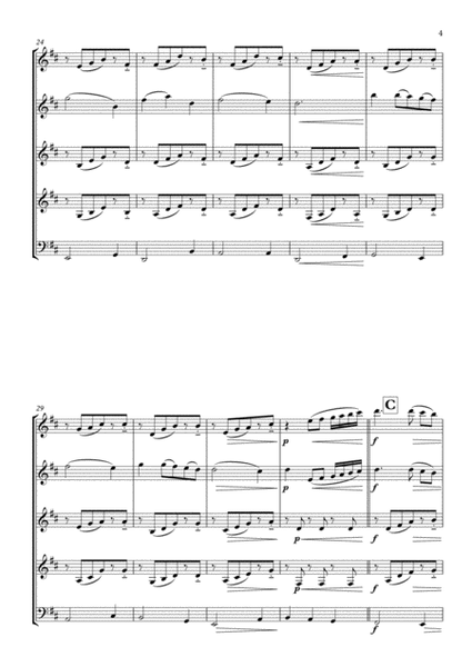 "Intermezzo Sinfonico" from Cavalleria Rusticana arranged for Woodwind Quintet image number null