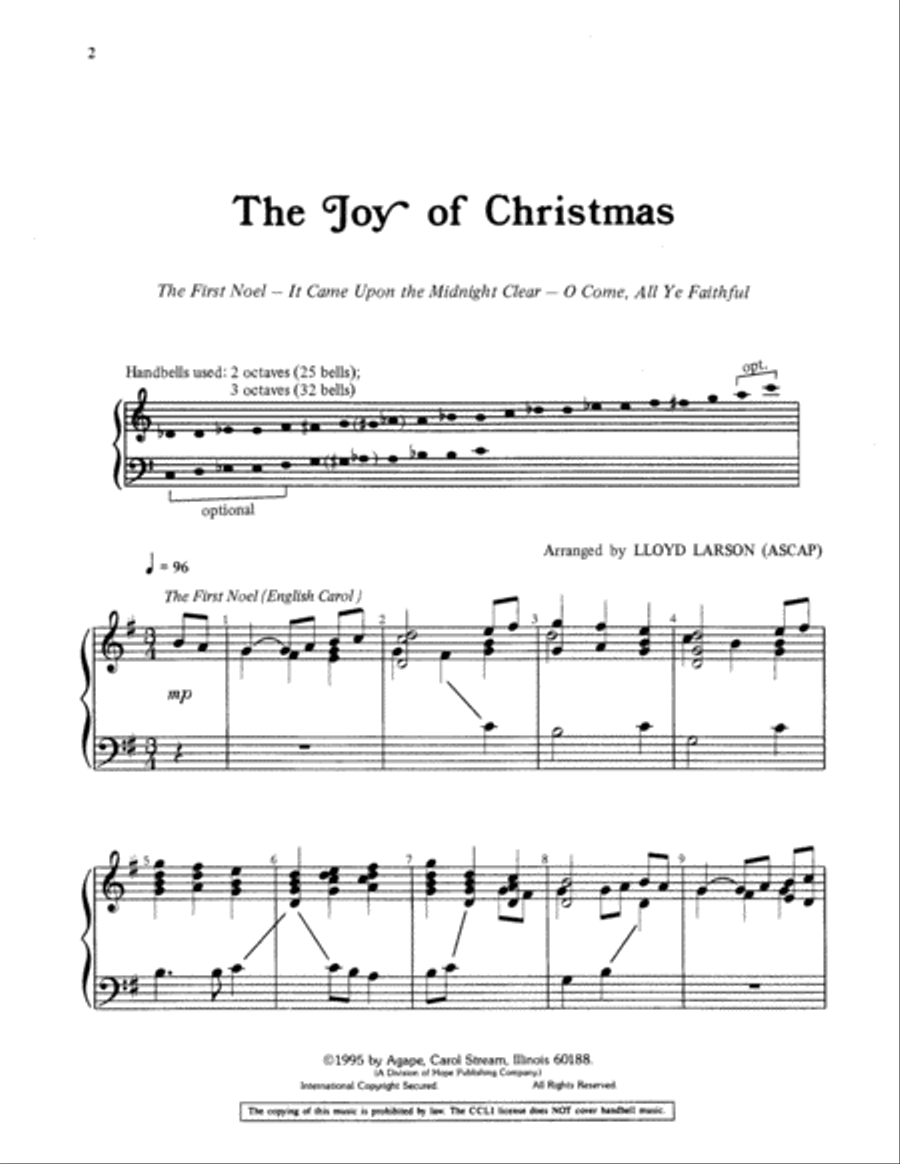The Joy of Christmas The Joy of Christmas 3-Octaves scores gallery preview page 2
