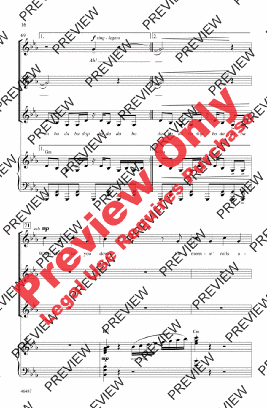 Another Day of Sun Another Day of Sun Women's Choir scores gallery preview page 16