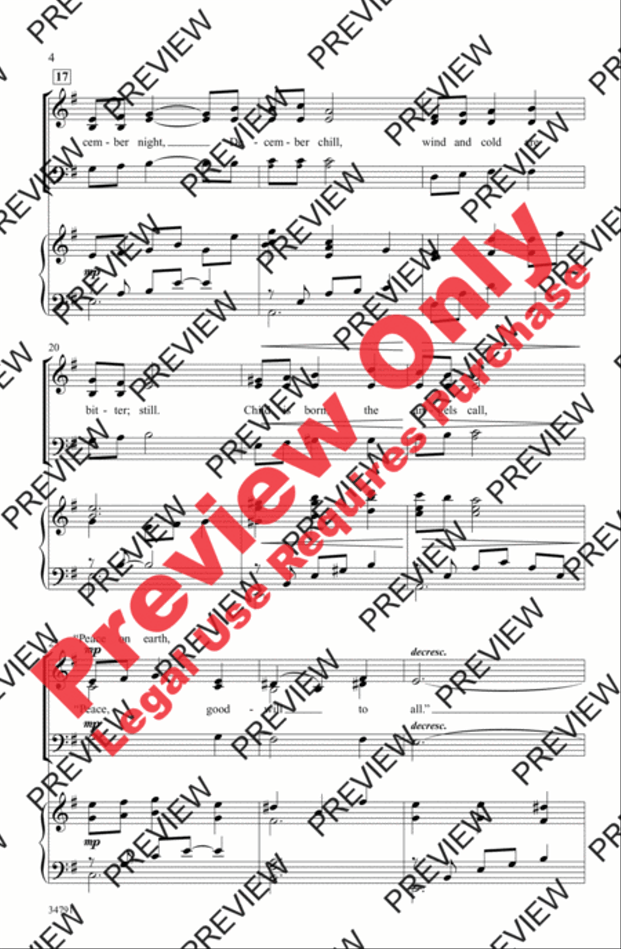 A Winter Night A Winter Night 3-Part scores gallery preview page 4
