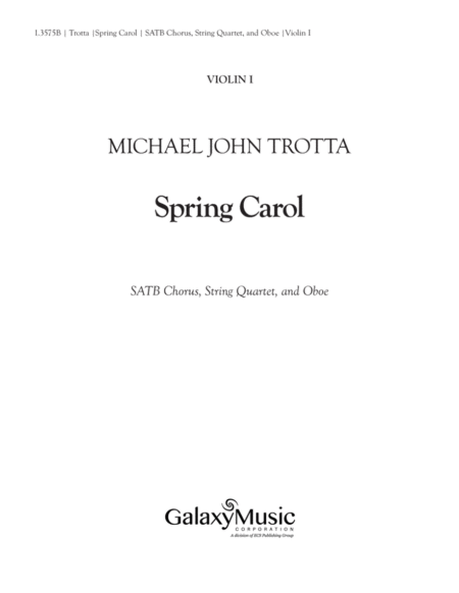 Spring Carol (Instrumental Parts)