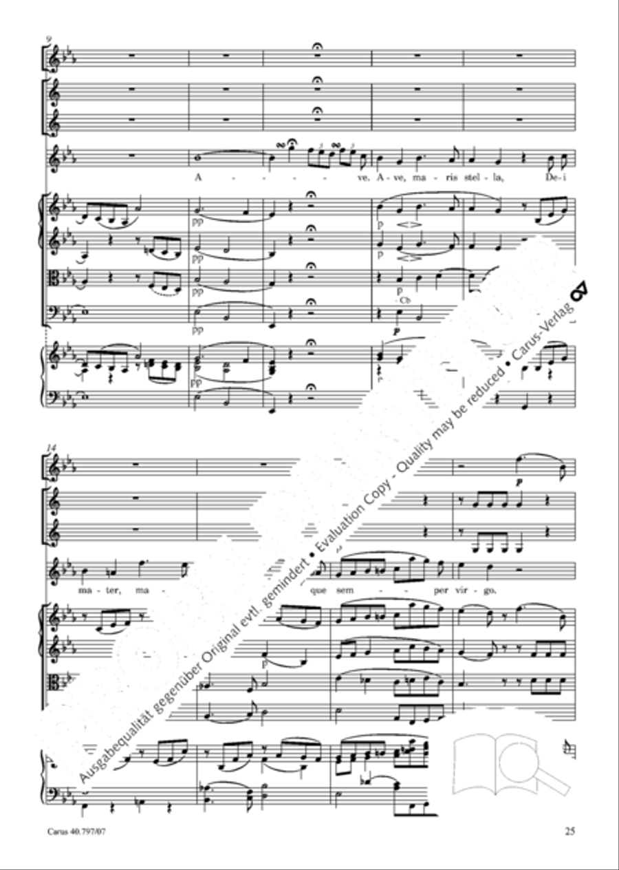 Ave maris stella (Ave maris stella (Ave, Stern der Meere)) Flute scores gallery preview page 26