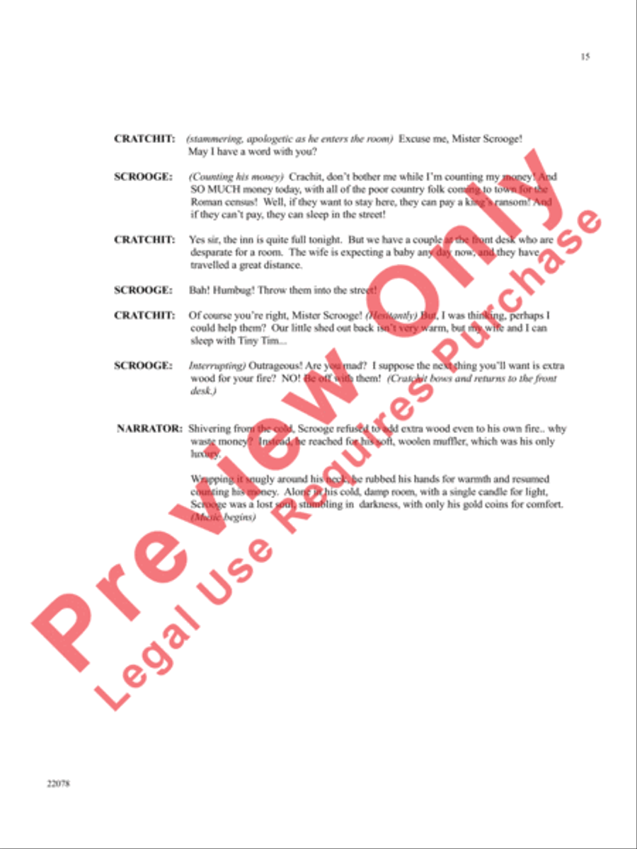 A Christmas Carol (Instrumental Parts) Choir scores gallery preview page 16