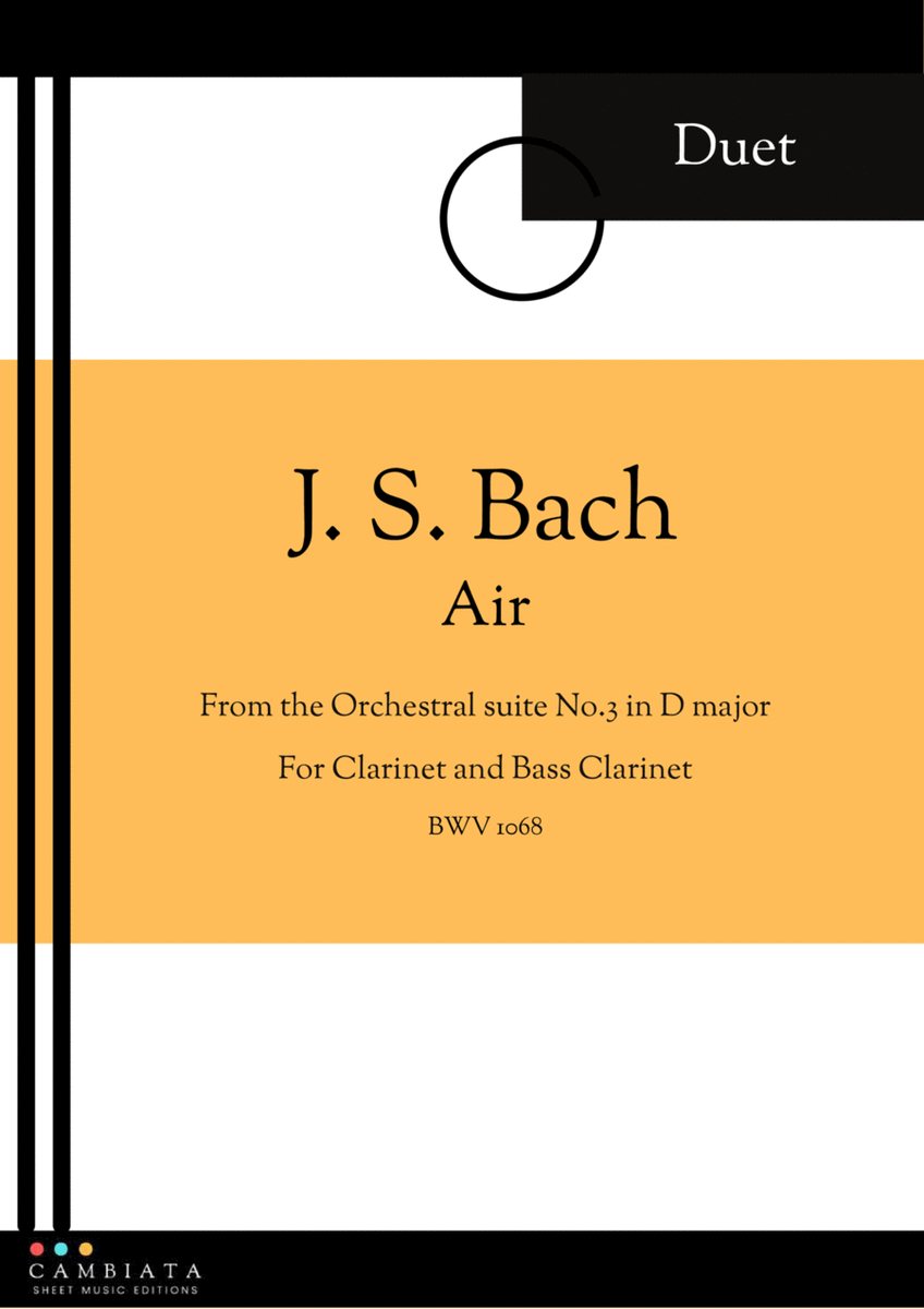 Air - Clarinet and Bass Clarinet (Duet) image number null