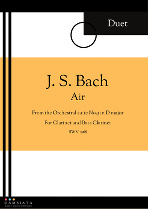 Air - Clarinet and Bass Clarinet (Duet)