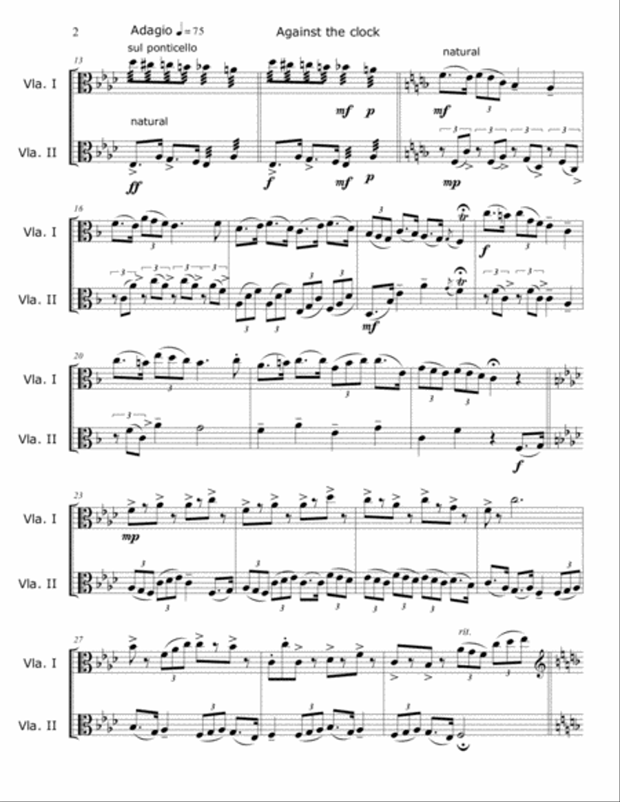 Against the clock Set of Parts scores gallery preview page 2