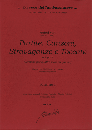 Book cover for Partite, canzoni, stravaganze e toccate (Ms, GB-Lbl, 1617, noto come "ms di Luigi Rossi")
