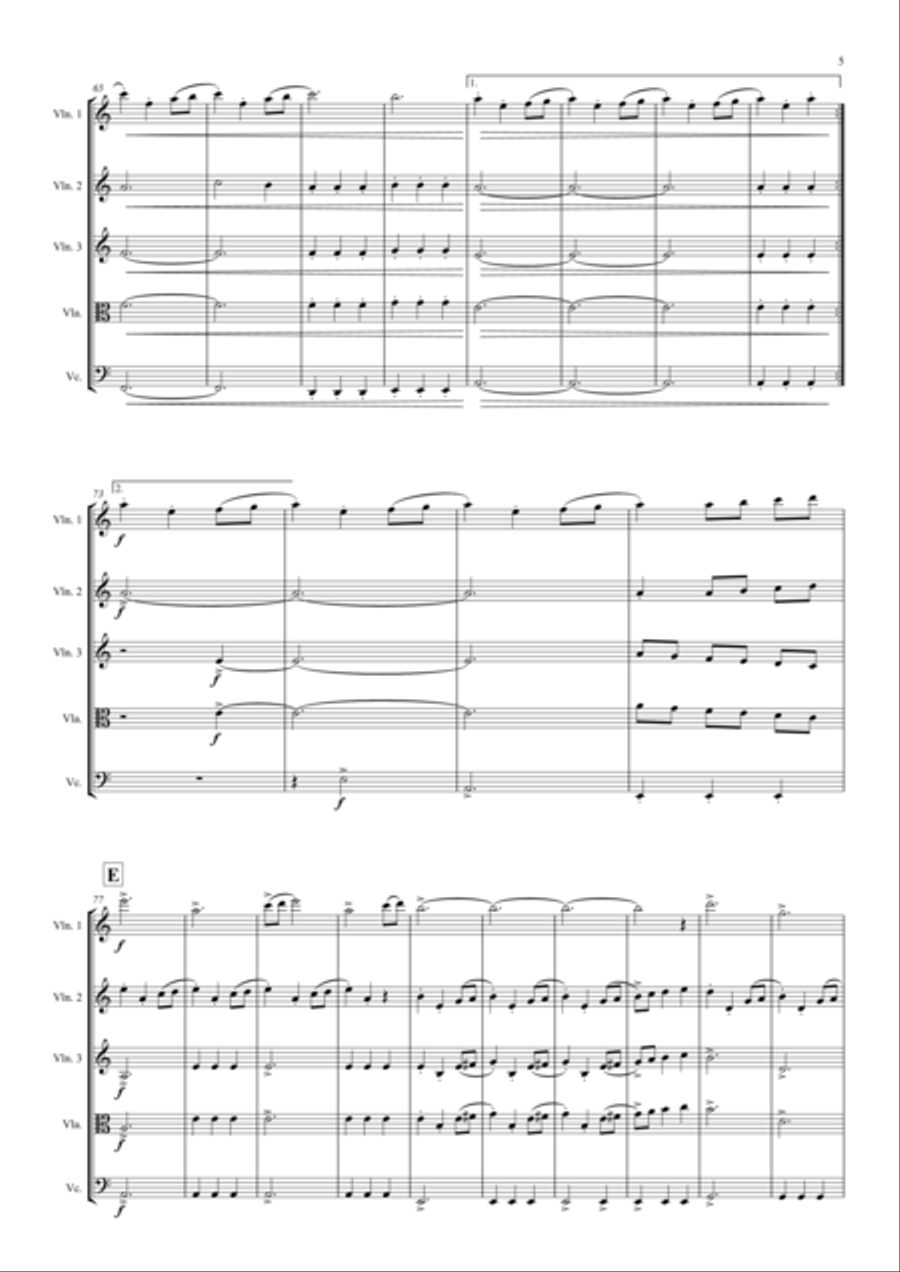 Game Of Thrones String Quartet scores gallery preview page 5