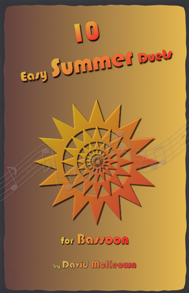 Book cover for 10 Easy Summer Duets for Bassoon