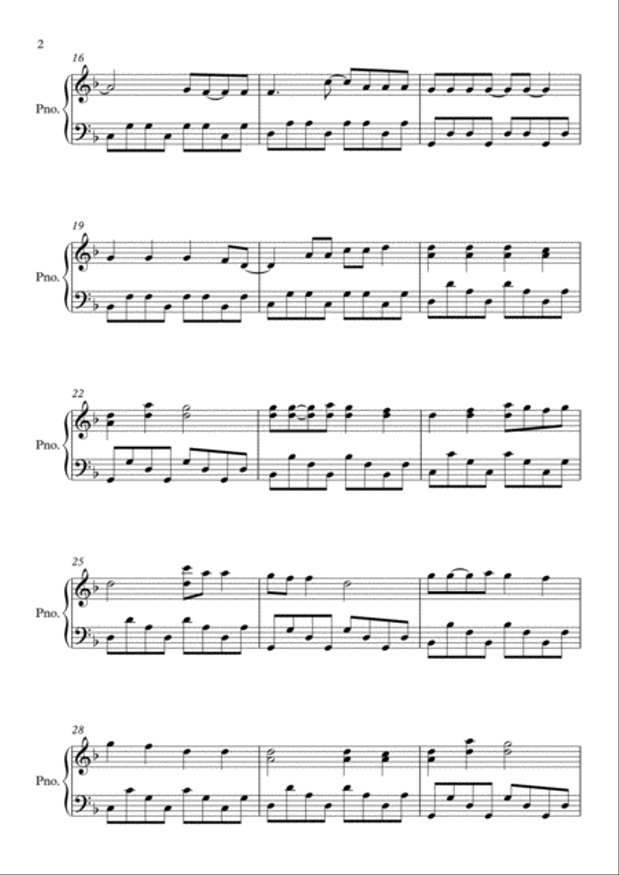 Shape Of You Piano Solo scores gallery preview page 2