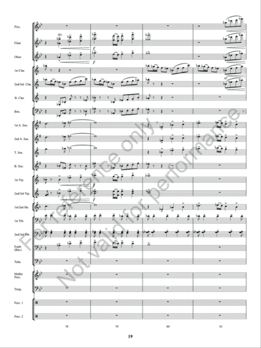 Sun Valley Flourish Concert Band scores gallery preview page 20