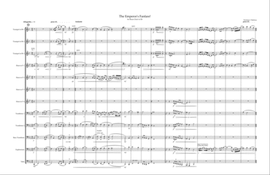 The Emperor's Fanfare! The Emperor's Fanfare! Brass Ensemble scores gallery preview page 2