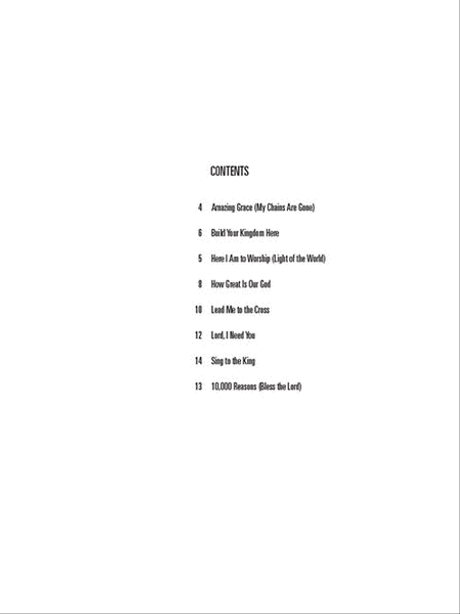 Worship Favorites Violin Solo scores gallery preview page 2
