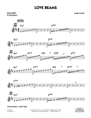 Love Beams - Bb Solo Sheet