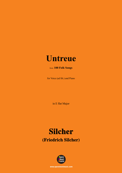 Silcher-Untreue,for Voice(ad lib.) and Piano image number null