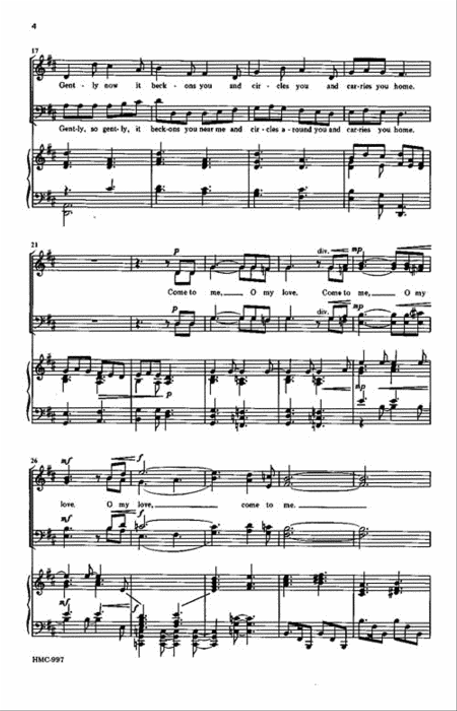 Come to Me, O My Love Come to Me, O My Love 4-Part scores gallery preview page 3